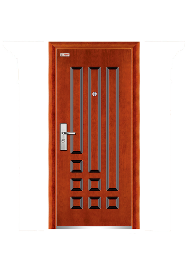 Backgammon steel wooden door